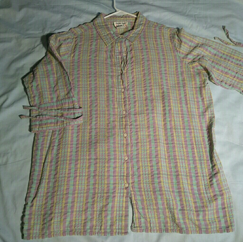 MAINSTREET BLUES Blouse size 1X